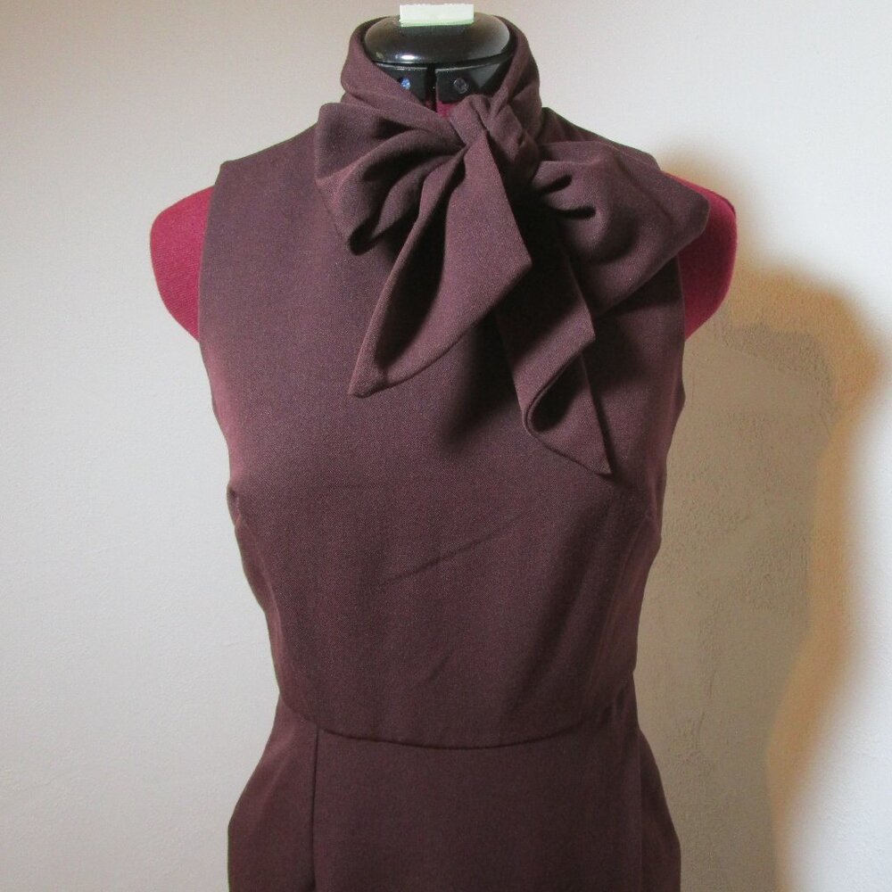 Figure-Flatttering ASOS Pencil Dress with Tie Neck -- Size 6